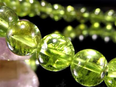 ペリドット かんらん石 誕生石 ハワイアンダイアモンド ブレスレット