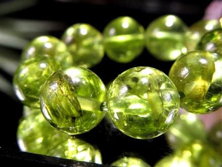 ペリドット かんらん石 誕生石 ハワイアンダイアモンド ブレスレット