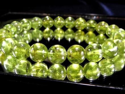 ペリドット かんらん石 誕生石 ハワイアンダイアモンド ブレスレット