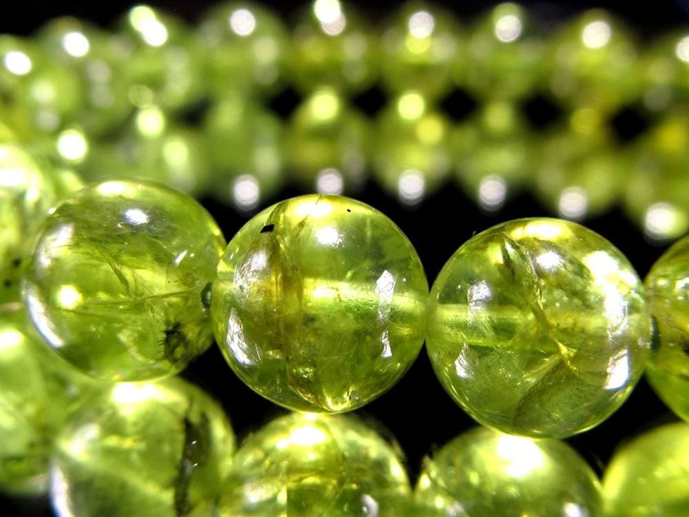 ペリドット かんらん石 誕生石 ハワイアンダイアモンド ブレスレット