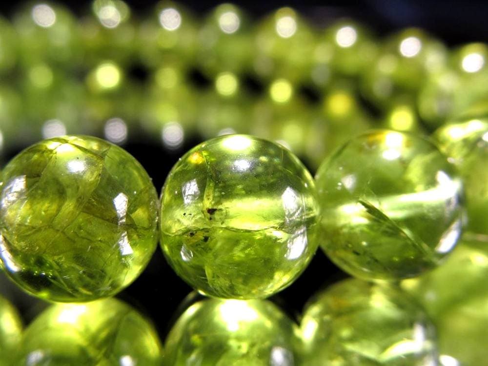 ペリドット かんらん石 誕生石 ハワイアンダイアモンド ブレスレット