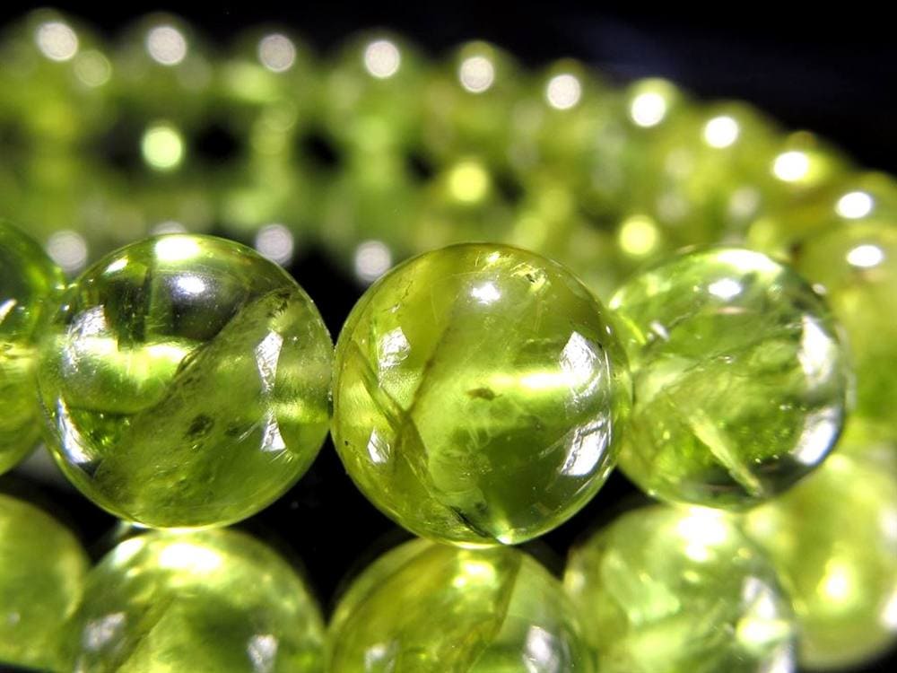 ペリドット かんらん石 誕生石 ハワイアンダイアモンド ブレスレット