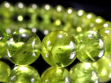 ペリドット かんらん石 誕生石 ハワイアンダイアモンド ブレスレット