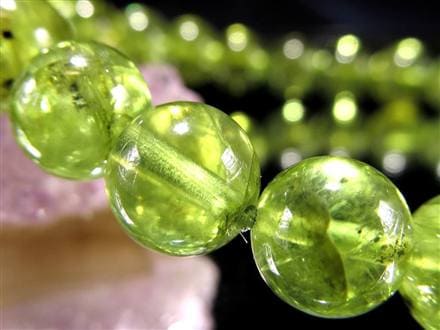 ペリドット かんらん石 誕生石 ハワイアンダイアモンド ブレスレット