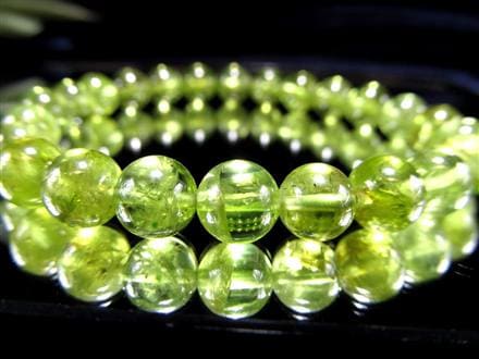 ペリドット かんらん石 誕生石 ハワイアンダイアモンド ブレスレット