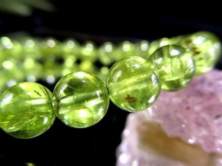 ペリドット かんらん石 誕生石 ハワイアンダイアモンド ブレスレット