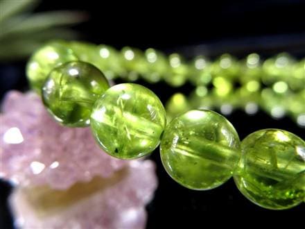 ペリドット かんらん石 誕生石 ハワイアンダイアモンド ブレスレット