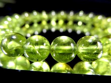 ペリドット かんらん石 誕生石 ハワイアンダイアモンド ブレスレット