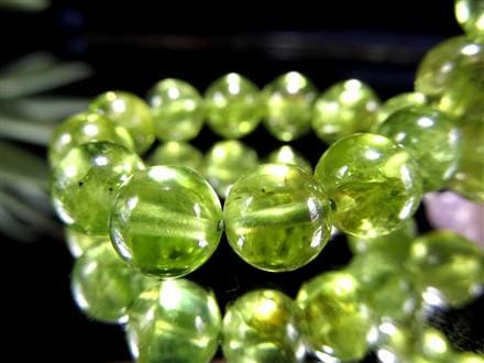 ペリドット かんらん石 誕生石 ハワイアンダイアモンド ブレスレット