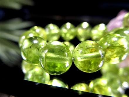 ペリドット かんらん石 誕生石 ハワイアンダイアモンド ブレスレット