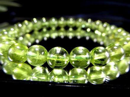 ペリドット かんらん石 誕生石 ハワイアンダイアモンド ブレスレット