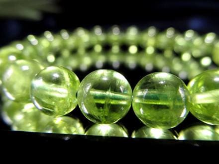 ペリドット かんらん石 誕生石 ハワイアンダイアモンド ブレスレット