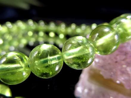 ペリドット かんらん石 誕生石 ハワイアンダイアモンド ブレスレット