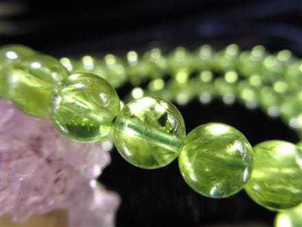 ペリドット かんらん石 誕生石 ハワイアンダイアモンド ブレスレット