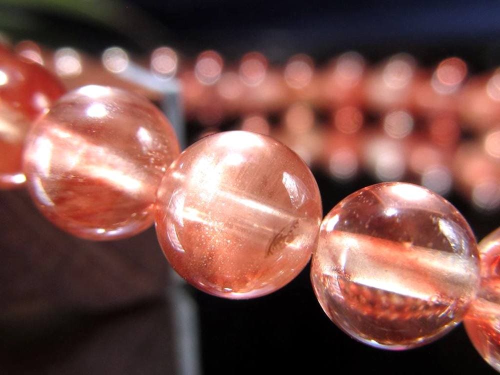 アンデシン ブレスレット レッド カラーチェンジ チベット産