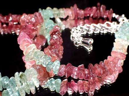 トルマリン 電気石 さざれ ブレスレット アジャスター金具付