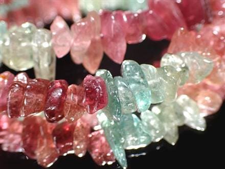 トルマリン 電気石 さざれ ブレスレット アジャスター金具付