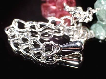 トルマリン 電気石 さざれ ブレスレット アジャスター金具付