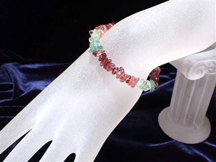 トルマリン 電気石 さざれ ブレスレット アジャスター金具付
