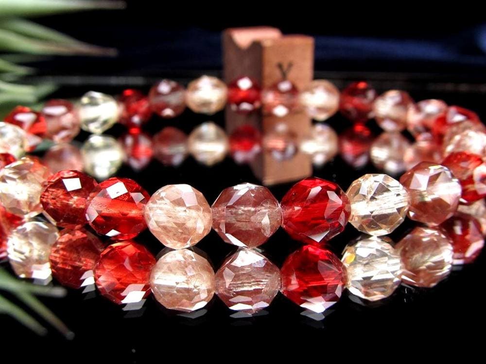 アンデシン ブレスレット レッド カラーチェンジ チベット産