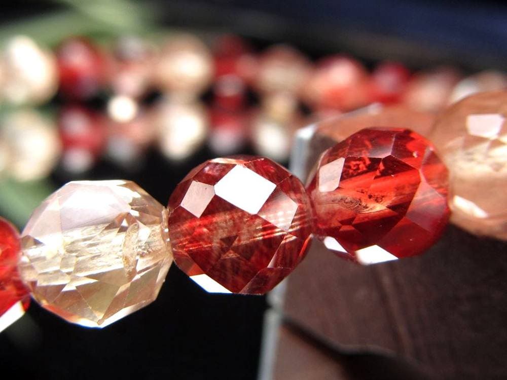 アンデシン ブレスレット レッド カラーチェンジ チベット産