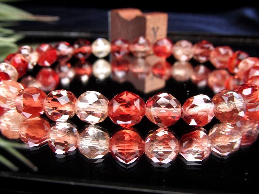 アンデシン ブレスレット レッド カラーチェンジ チベット産