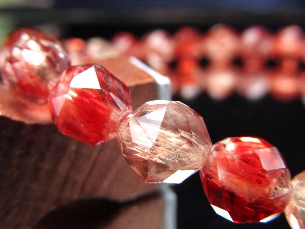 アンデシン ブレスレット レッド カラーチェンジ チベット産