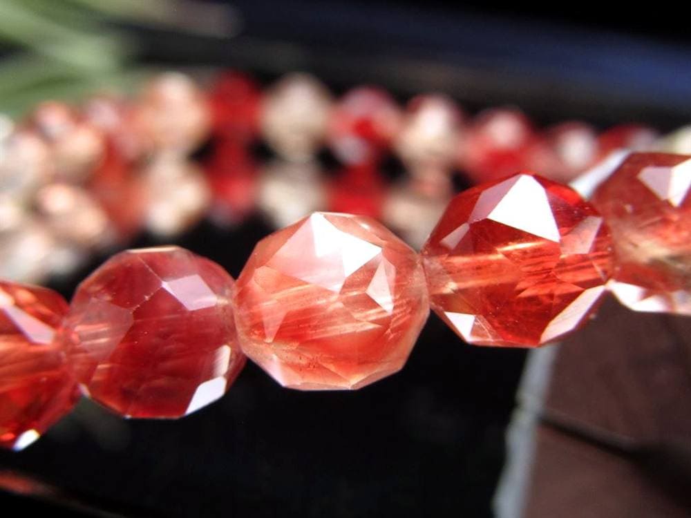 アンデシン ブレスレット レッド カラーチェンジ チベット産