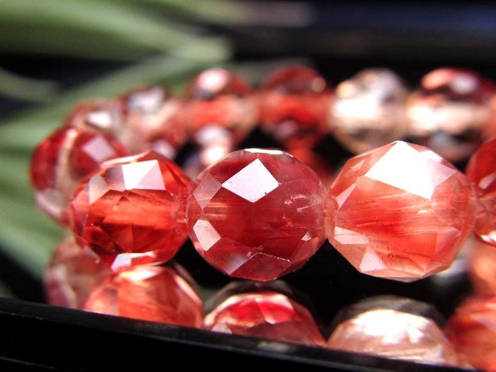 アンデシン ブレスレット レッド カラーチェンジ チベット産