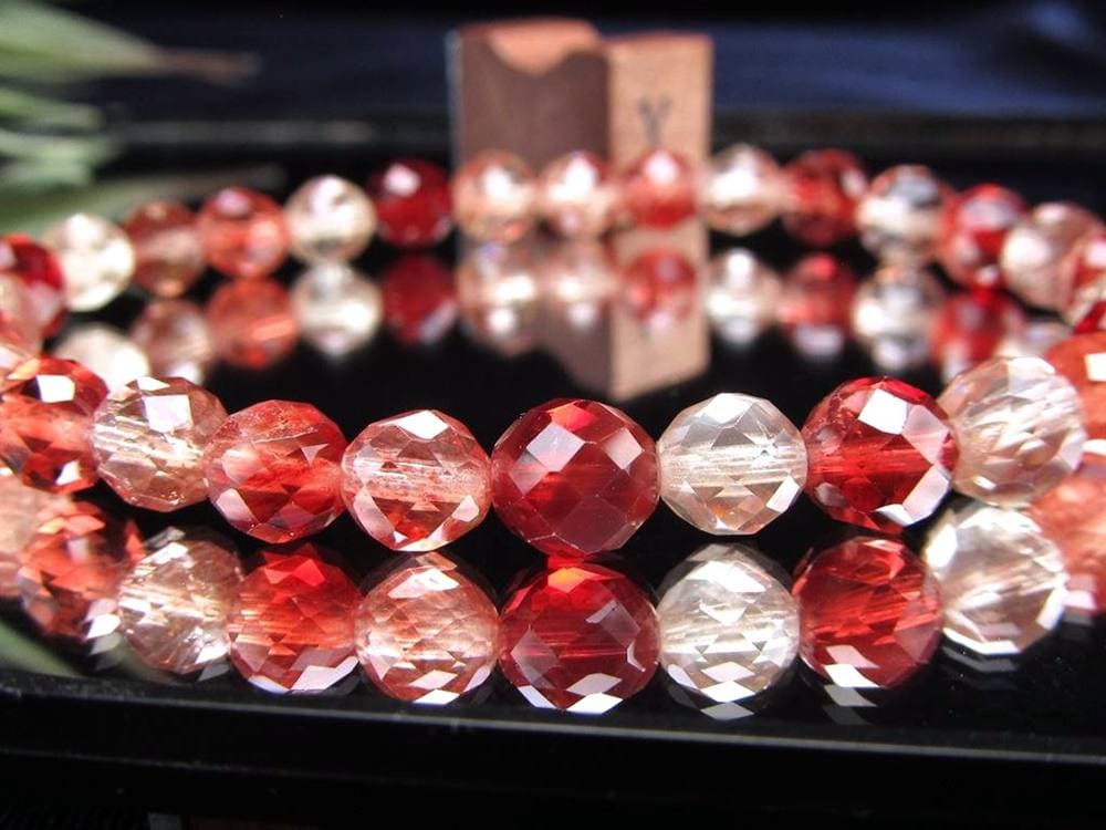 アンデシン ブレスレット レッド カラーチェンジ チベット産