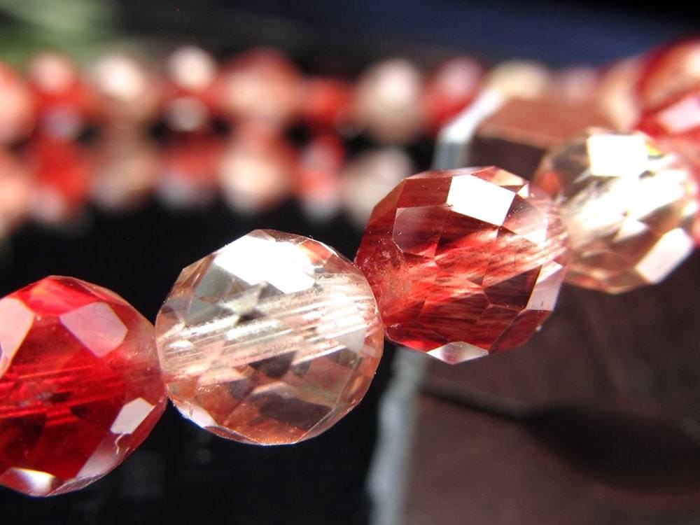 アンデシン ブレスレット レッド カラーチェンジ チベット産