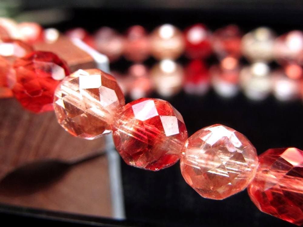 アンデシン ブレスレット レッド カラーチェンジ チベット産