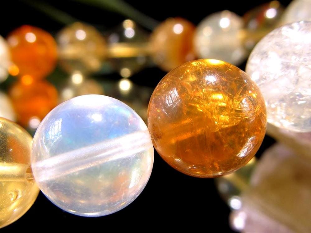 ファイアオパール タンブルブレスレット ファイヤーオパール レッドオパール 蛋白石