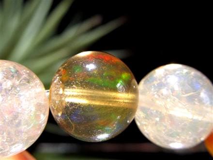 ファイアオパール タンブルブレスレット ファイヤーオパール レッドオパール 蛋白石