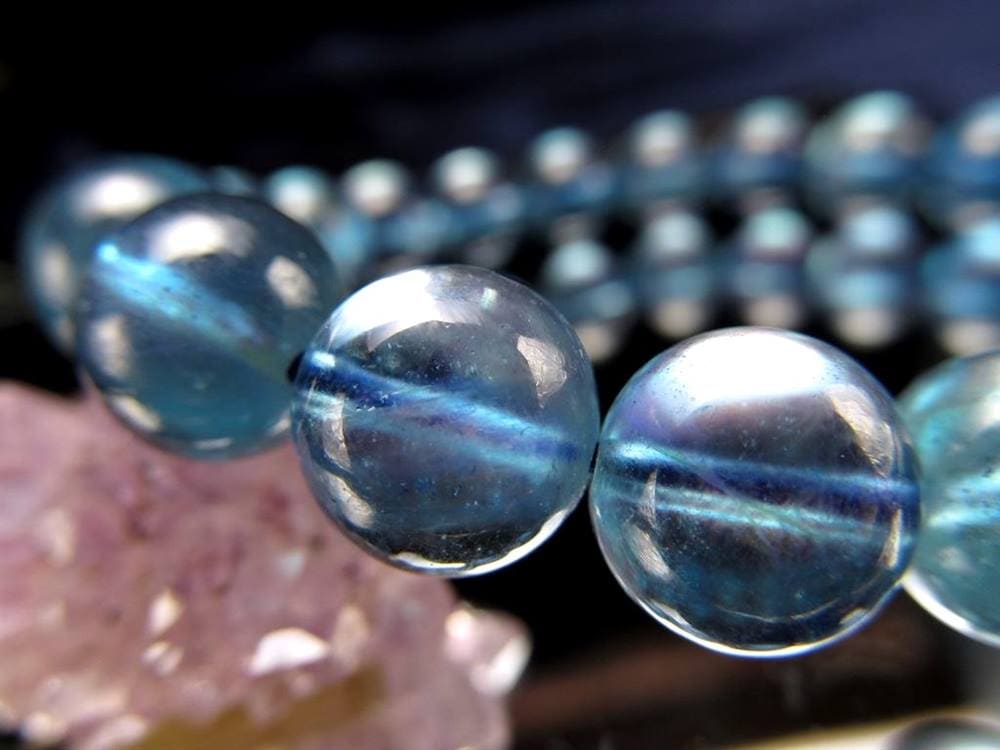 アクアマリン ブレスレット サンタマリア ベリル 藍玉