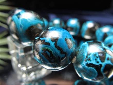 クリソコラ マラカイト ブレスレット 珪孔雀石 クリソコラマラカイト