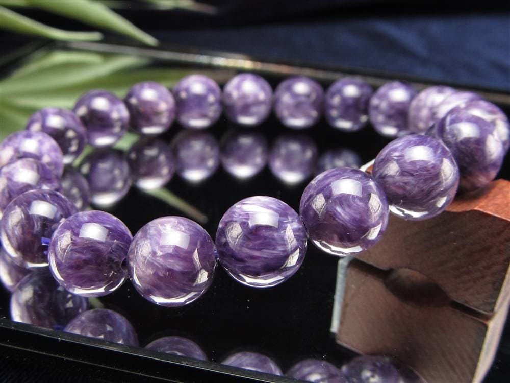 チャロアイト チャロ石 ブレスレット Charoite ロシア産
