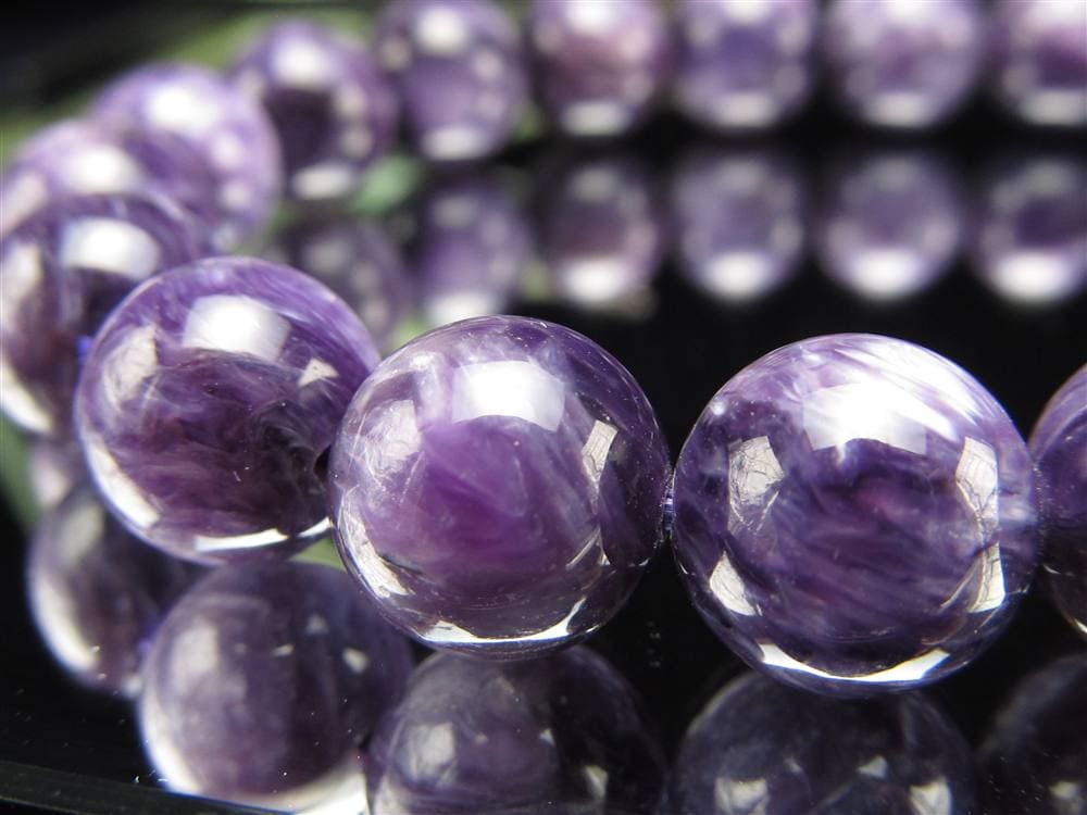 チャロアイト チャロ石 ブレスレット Charoite ロシア産