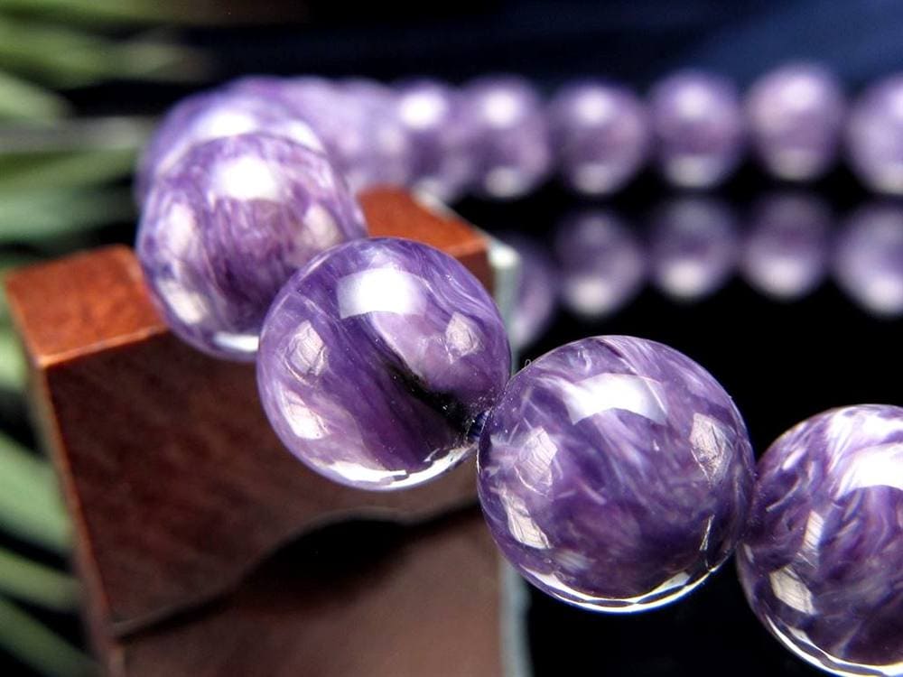 チャロアイト チャロ石 ブレスレット Charoite ロシア産