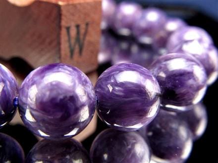 チャロアイト チャロ石 ブレスレット Charoite ロシア産