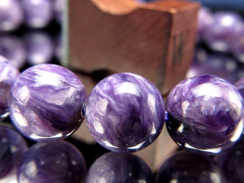 チャロアイト チャロ石 ブレスレット Charoite ロシア産