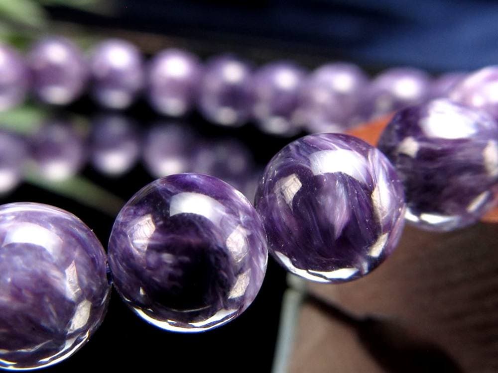チャロアイト チャロ石 ブレスレット Charoite ロシア産