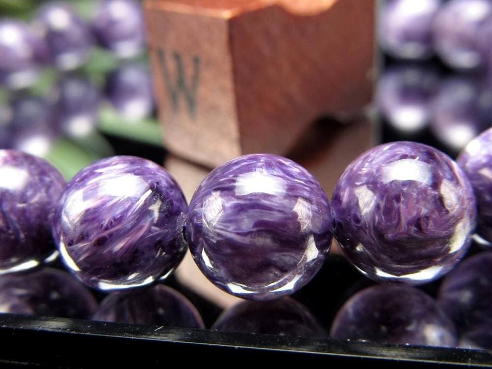チャロアイト チャロ石 ブレスレット Charoite ロシア産
