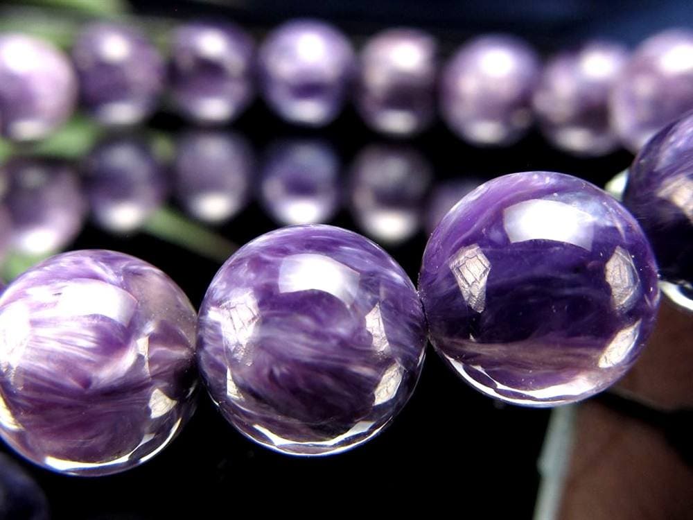 チャロアイト チャロ石 ブレスレット Charoite ロシア産