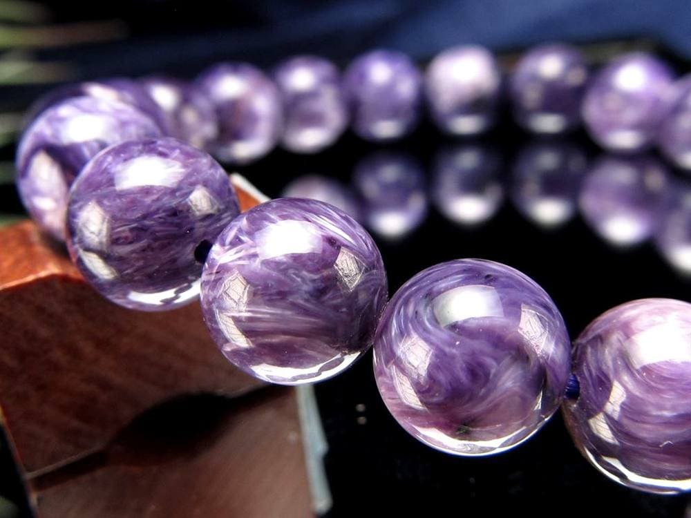 チャロアイト チャロ石 ブレスレット Charoite ロシア産