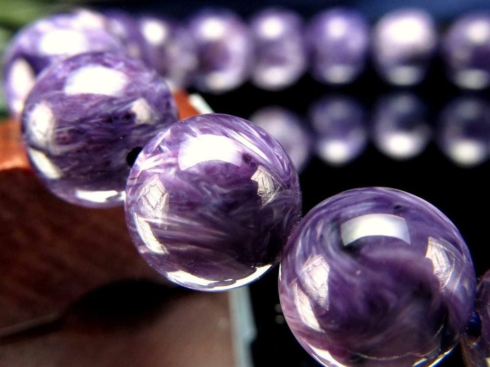 チャロアイト チャロ石 ブレスレット Charoite ロシア産