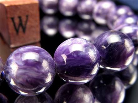 チャロアイト チャロ石 ブレスレット Charoite ロシア産