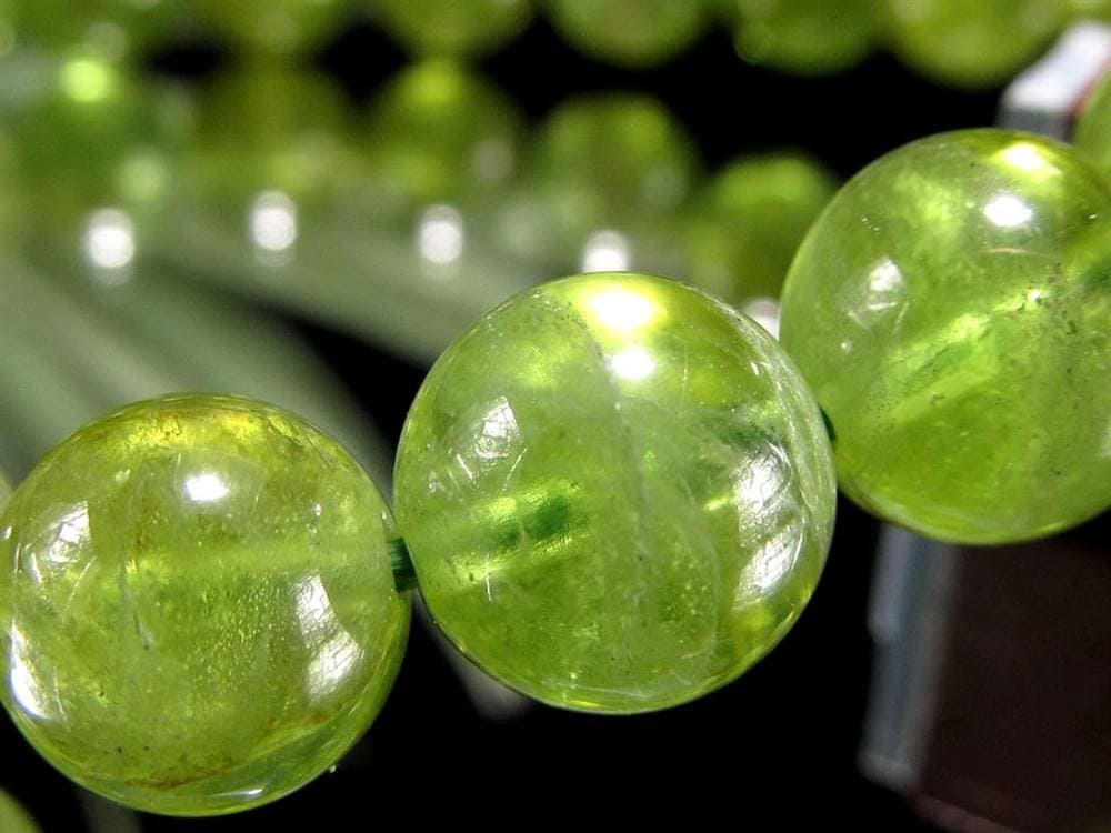 ペリドット かんらん石 誕生石 ハワイアンダイアモンド ブレスレット