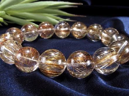 シルバールチル ルチルクォーツ ブレスレット シルバールチルクォーツ 二酸化チタン 仕事運