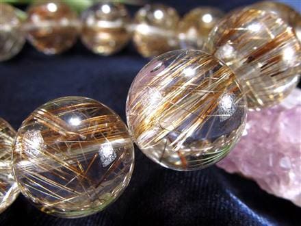 シルバールチル ルチルクォーツ ブレスレット シルバールチルクォーツ 二酸化チタン 仕事運